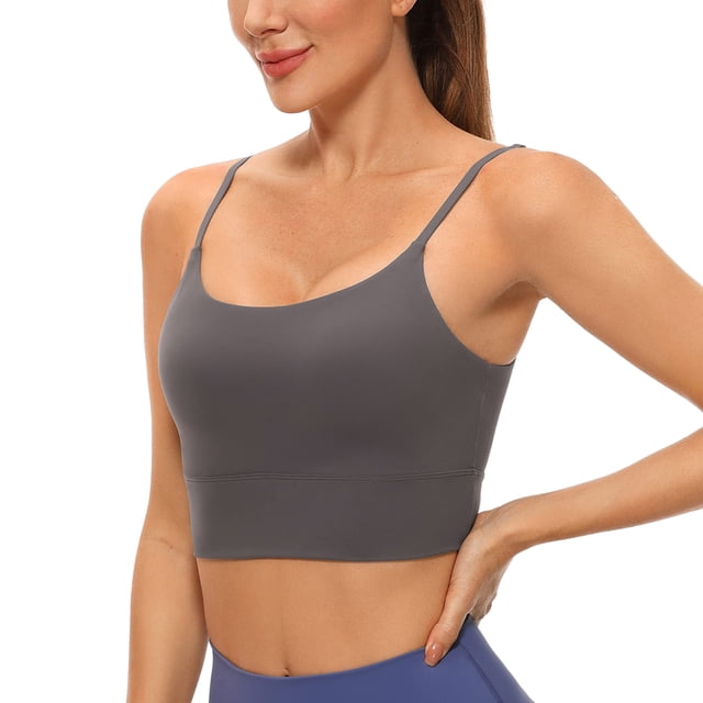 Top Deportivo CRZ YOGA Ajustable con Relleno y Sin Aros Gris XL