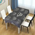 thumbnail image 6 of SKYSONIC 60"x60" Square Tablecloth with Turkish Coffee Cup Prints, Anti-Wrinkle and Smooth Table Cloth for Kitchen/Home/Dinning Wedding Decoration, 6 of 7