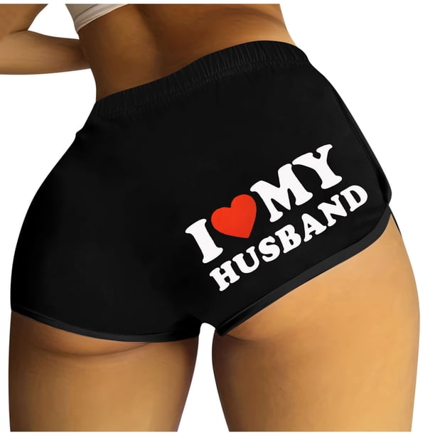 Pantalones Cortos para Mujeres de Cintura Alta Moda Casual Pantalones Cortos Sueltos Impresos Sexy, Cintura Elástica Cuerpos Pantalones Cortos de las Señoras, Vestir de Verano de Poliéster