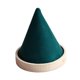thumbnail image 4 of Expositor de pulseras y relojes con forma de cono, soporte para coleteros, base de madera para joyería. Verde, 4 of 8