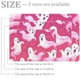thumbnail image 2 of Cute Halloween Flying Ghosts on Pink Background Small Area Rug, Non-Slip Door Mat Indoor Floor Mat, Washable Kitchen Rug Entrance DMat for Bedroom Living Room, 2 of 7