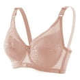 thumbnail image 2 of Antinious Womens Wireless Bras,Summer Plus Size Bra for Womens,Women's Thin Lace Soft Steel Ring Bra With Large Chest Small Display Comfortable Breathable Sagging Large Cup Bra, 2 of 4