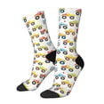 thumbnail image 2 of Uemuo Cartoon Monster Trucks Pattern Women's Crew Socks, Soft Durable Breathable Moisture-Wicking with Odor Control Cotton socks, 2 of 9