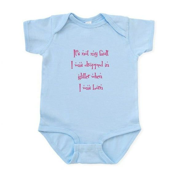 CafePress - Glitter Body Suit - Baby Light Bodysuit, Size Newborn - 24 Months