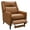 Brown, variant on Aukfa Mid-Century Modern Pushback Recliner Chair, Linen Upholstered, Gray, High Back