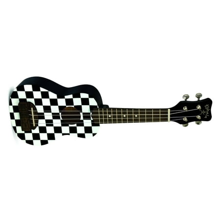 Kohala Tiki Uke Soprano Ukulele Checkered
