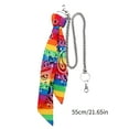 thumbnail image 5 of Bottone Stylish Rainbow Hip hop Cotton Keychain Pants Chain Cool and Colorful Cotton Bandana Pants Chain Jean Rock Punk Keychain, 5 of 7