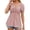 Pink, variant on Fesfesfes Womens Shirts Casual Womens Fashion Print Tops Short Sleeve Out Blouse Funny Round Neck T-Shirt Tops Womans Tops XL(US:10)
