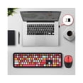 thumbnail image 4 of MOFII 1 Set Wireless Keyboard Colorful Mute 2.4G 1600DPI Optical USB Mouse Computer Accessories for Office - Purple, 4 of 5