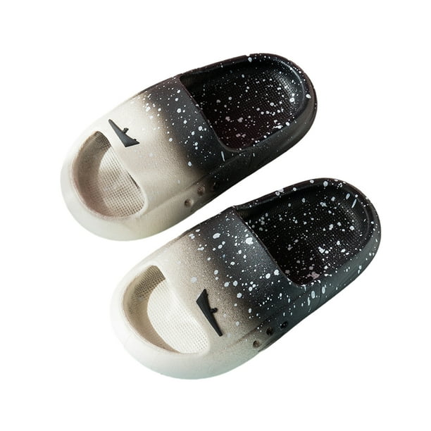 Jumpingount Sandalias para niños y niñas para interior y exterior con soporte de pie hundido, sandalias para interior y exterior, zapatillas para Calzado Barco negro degradado 24/25 yardas