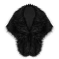 thumbnail image 2 of HNMKIU Fashion Elegant Bridal Wedding Shawl Stole Wrap Scarf Keep Warm Clothing Accessories ,Black, 2 of 3