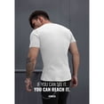 thumbnail image 4 of Ambiloof Men's Short Sleeve T-Shirt Slim Fit V Neck Shirts Stretch Tee Casual Underwear Athletic Soft Top, 4 of 5