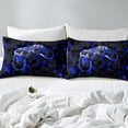 thumbnail image 3 of YST Kids Fitted Sheet Queen Size Game Console Bed Sheets for Kids Teen Black Blue Cool Gamepad Gaming Sheets 3D Cool Geometry Gamer Controller Bed Set with 2 Pillowcases, 3 of 4