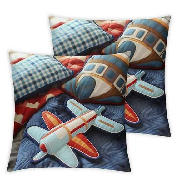 Airplane Shaped Pillow Decorative Pillows Bed Decor Little Girls Boys Toy Cute Room Decor & Plane Pillow for Bedroom Sofa Chair