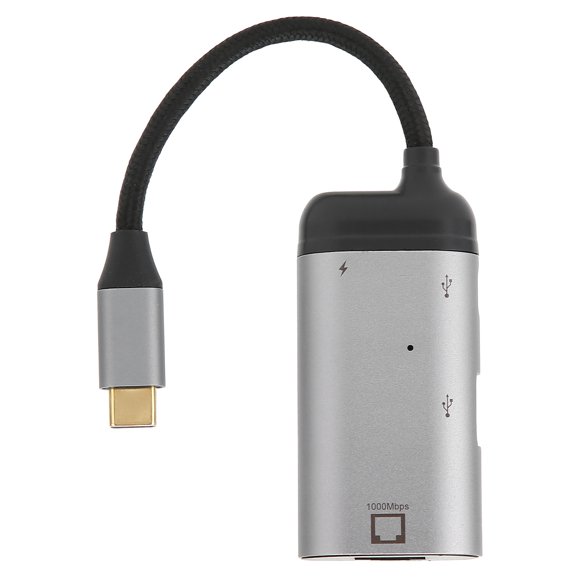 JORINDO Ethernet Adapter 3 in 1 10/100/1000 Mbps PD Fast Charging USB to RJ45 Adapter for Windows/Android/OS X/iOS