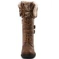 thumbnail image 4 of GLOBALWIN Women's Military Style Brown Knee High Combat Boots 7.5M, 4 of 7