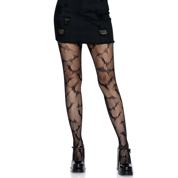 Leg Avenue Women's Bat Fishnet Tights