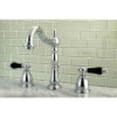thumbnail image 2 of Kingston Brass KB1971PKL Duchess Widespread Bathroom Faucet with Plastic Pop-Up, Polished Chrome, 2 of 3