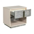 thumbnail image 3 of Pavira 1-Drawer Nightstand with LED Lights - Stone, 3 of 10
