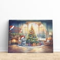 thumbnail image 3 of Merry Christmas British Shorthair Santa Hat Xmas Tree Winter Holiday Horizontal Matte Canvas Poster Cat Lover Kitten Owner Gifts Wall Art Home Decor - 01013, 3 of 5