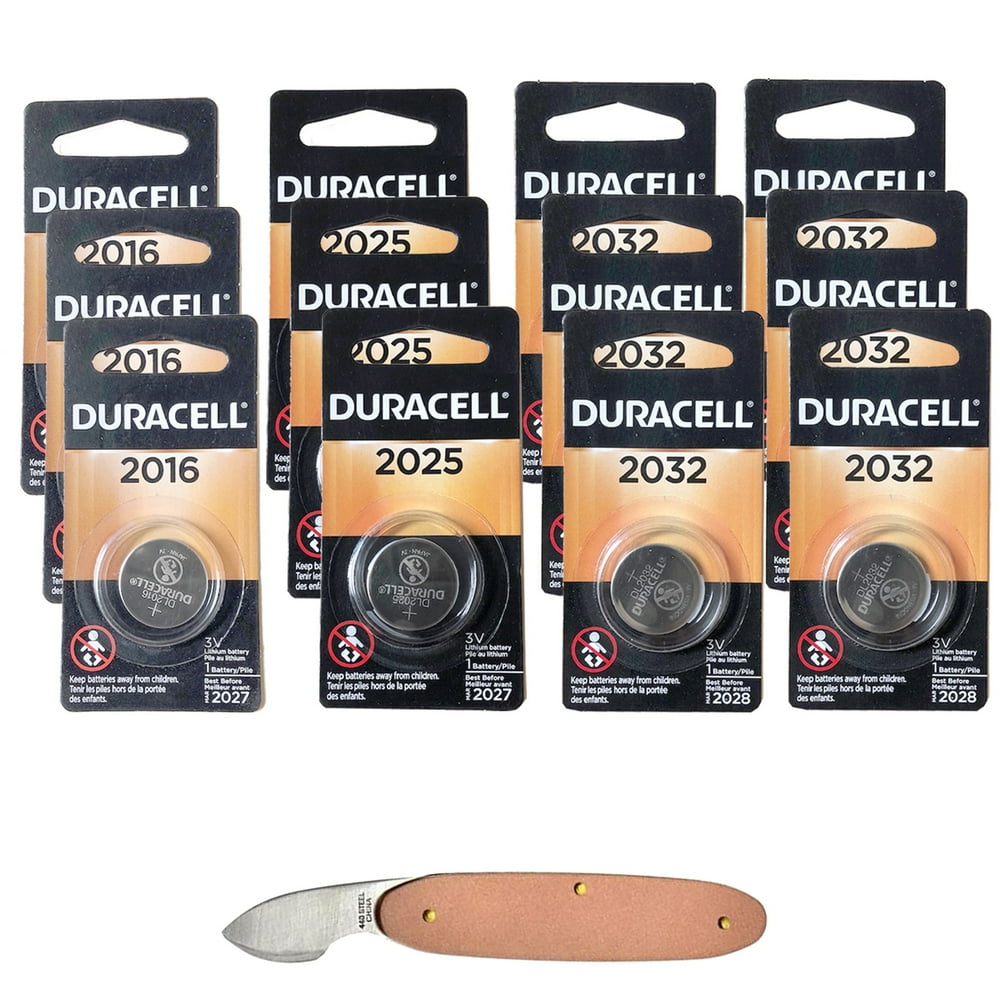 Duracell 3V Lithium Coin Cell Assortment Kit 3x DL2016, 3x DL2025, 6x