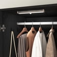 thumbnail image 6 of 72" Tall 2 Doors Armoire Wardrobe Closet with 2 Drawers and Mirror, Multifunctional Wooden Wardrobe Storage Cabinet with Induction Light for Bedroom,Black, 6 of 8