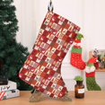 thumbnail image 4 of Christmas Stockings,Red Christmas Patchwork Pattern Stockings Christmas,14.8'' Xmas Stockings,Christmas Party Favors,Christmas Party Decorations,Christmas Stockings Personalized, 4 of 5