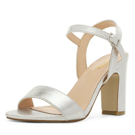 

DREAM PAIRS Women‘s Ankle Strap High Chunky Heel Sandals Party Dress Pump Shoes