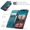 thumbnail image 2 of SaniMore Case for iPhone 14 Plus 6.7" 2022, Premium PU Leather Magnetic Cover Card Slots Cash Pocket Flip Kickstand Shockproof TPU Shell Full Protective Business Retro Case for iPhone 14 Plus, Blue, 2 of 11