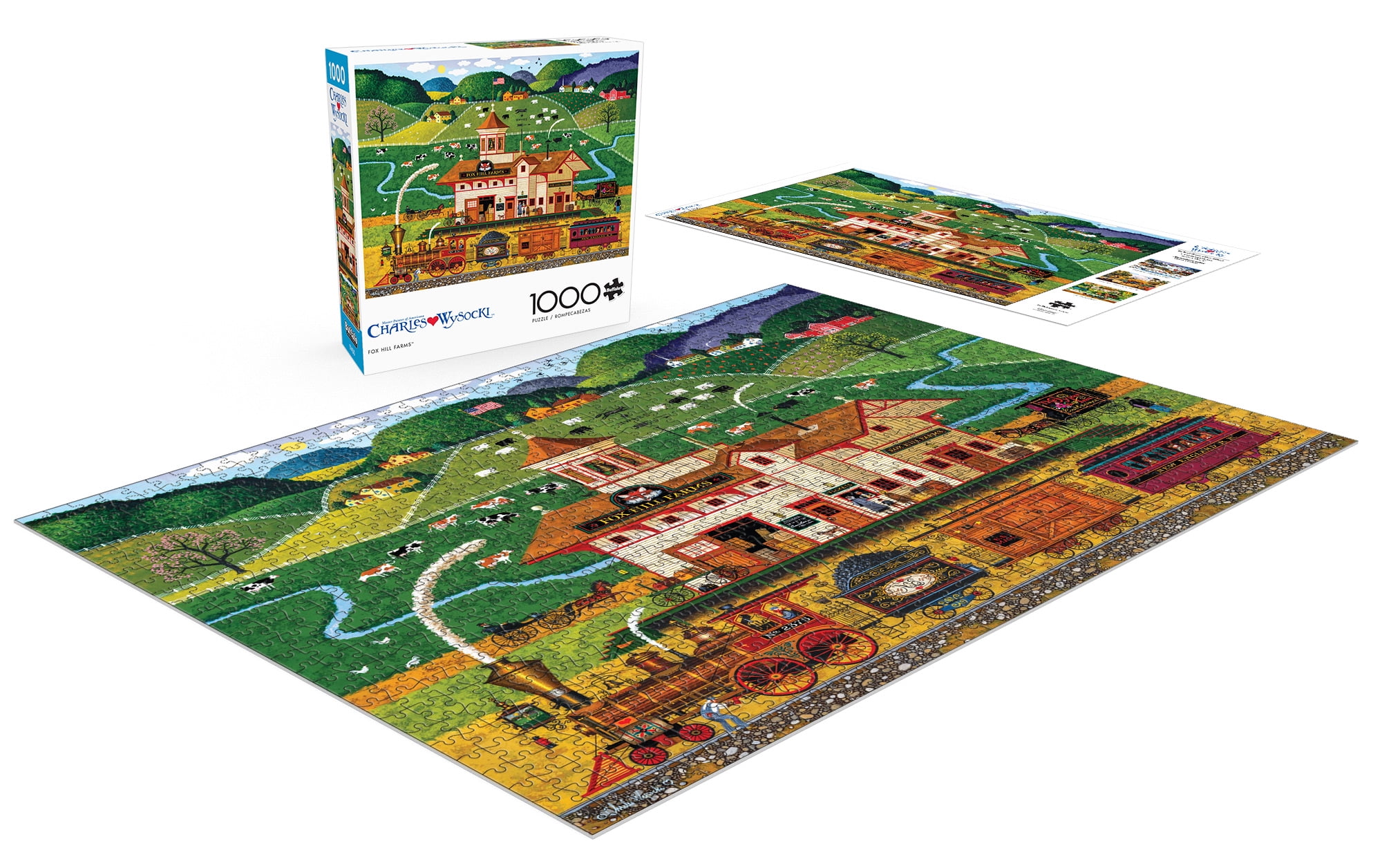 Buffalo Games 1000-Piece Charles Wysocki Interlocking Jigsaw Puzzle Assortment for Adults Ages 14+, Styles May Vary