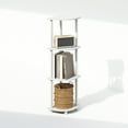 thumbnail image 5 of Furinno Turn-N-Tube 4-Tier Multipurpose Corner Shelf, Display Shelf, White/White, 5 of 6