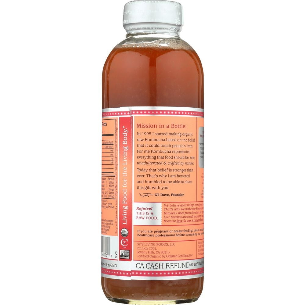 (12 Pack)GT'S ENLIGHTENED KOMBUCHA Synergy Organic ...