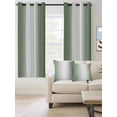 thumbnail image 2 of Fsddascl Sage Green White Ombre Blackout Curtains for Bedroom/Living Room, Thermal Insulated Kitchen Curtains, Minimalist Gradient Farmhouse Grommet Darkening Window Treatment Drapes 42"x54"x2, 2 of 8