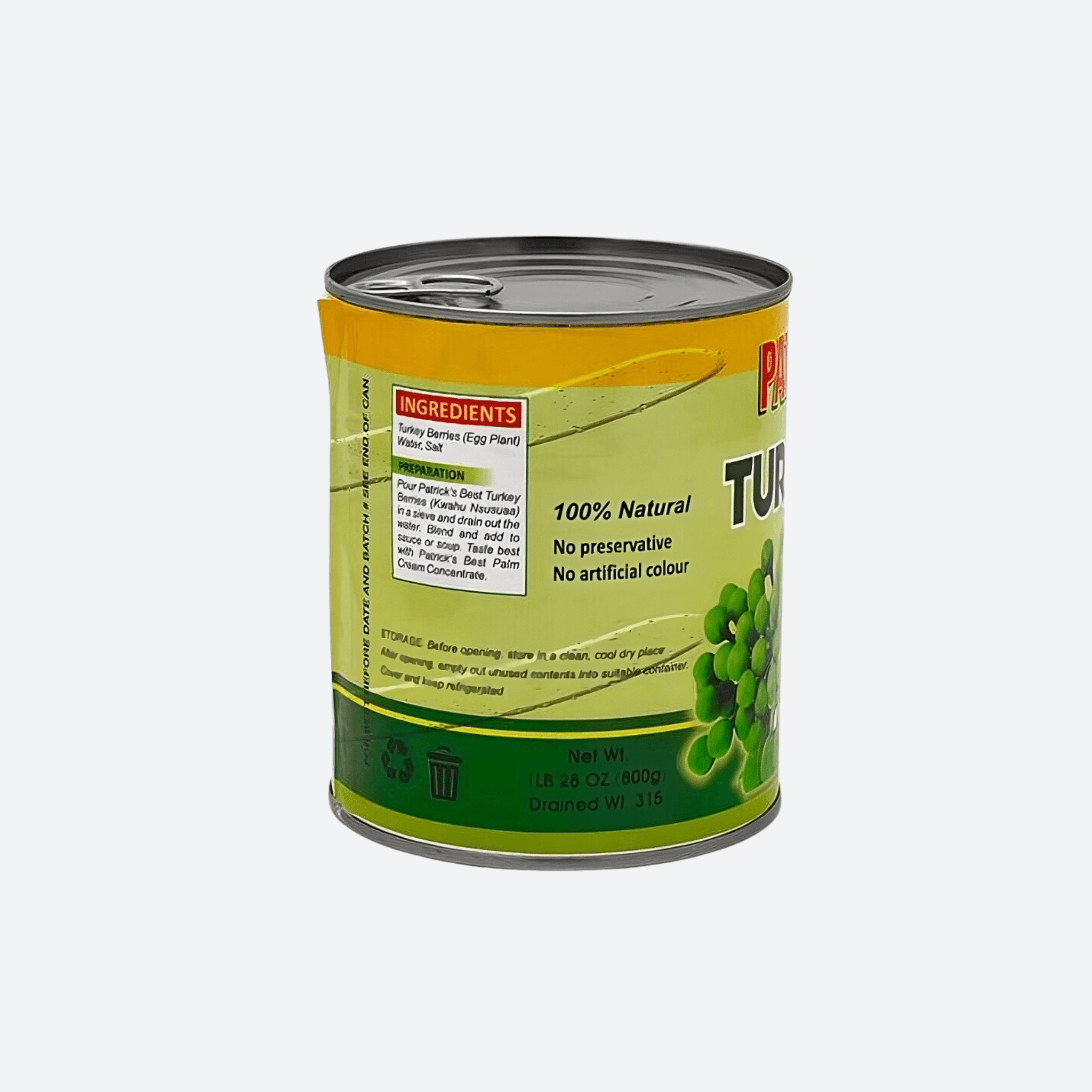 Patrick's Best Turkey Berry-800g-Rich In Flavor Turkey Berry