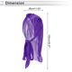 thumbnail image 3 of Gorra de ciclismo Unique Bargains, absorción de sudor y humedad, transpirable, protección del cuello, forro de casco, tela de seda imitación, morado, 28x100cm, 1 Pcs, 3 of 6