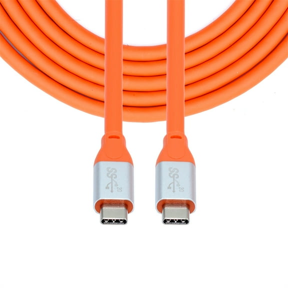 FVH 1.0M USB3.2 Cable 20Gbps Ultra Soft High Flex 100W 8K 5K 4K USB4.0 Hyper Super Flexible Cord Male to Male