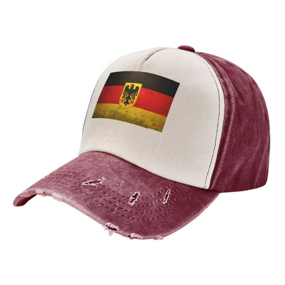 Men Women Germany Flag Distressed Twill Cotton Baseball Cap Vintage Adjustable Dad Hat