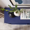 thumbnail image 4 of Table Console en Métal et Bois 42 Pouces avec Étagères à Niveaux - Bleu, 4 of 8