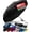 Black, variant on Strongest Windproof Travel Umbrella (Compact, Superior & Beautiful), Small Strong but Light Portable and Automatic Folding Rain Umbrella, Durable Premium Grip, Fits Car & Backpack