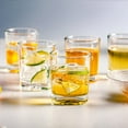 thumbnail image 3 of Coofit Verres à Boire Petits : 4 Pcs Verres Ronds Carrés pour Lait Verres à Whisky pour Eau, 3 of 10