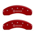 thumbnail image 5 of MGP 4 Caliper Covers Engraved Front & Rear Lincoln Red finish silver ch Fits select: 2005-2006 LINCOLN TOWN CAR SIGNATURE LIMITED, 2003 LINCOLN TOWN CAR SIGNATURE, 5 of 6