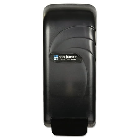 Universal Liquid Soap Dispenser - San Jamar Oceans Universal Liquid Soap Dispenser, 4 1/2 x 4 3/8 x 10 1/2, 800mL, Black -SJMS890TBK