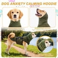 thumbnail image 5 of Uxcell Dog Anxiety Calming Hoodie, Breathable Dog Anxiety Jacket Vest Coat Adjustable Pet Hoodie with Hood, Keep Pet Calm, S, (Army Green), Intended for Thunder/Fireworks/Separation, 5 of 7