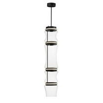 E21384-18BK-ET2 Lighting-Syndicate - 36W 4 LED Pendant-44.25 Inches Tall and 8.75 Inches Wide