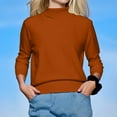 thumbnail image 4 of Fgnfyis Chandail Tricoté Extensible Ajusté pour Femmes, Chaud et Confortable, Couche de Base, Hauts en Tricot pour Femmes, Brun, TTG, 4 of 8