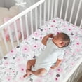 thumbnail image 5 of Bedtime Originals Blossom Pink Watercolor Floral 3-Piece Baby Crib Bedding Set, 5 of 9