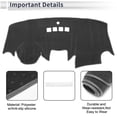 thumbnail image 3 of Unique Bargains Dash Cover for Ford Fiesta 2011-2019 Non-Slip Dashboard Carpet Mat Polyester Silicone Gray, 3 of 7