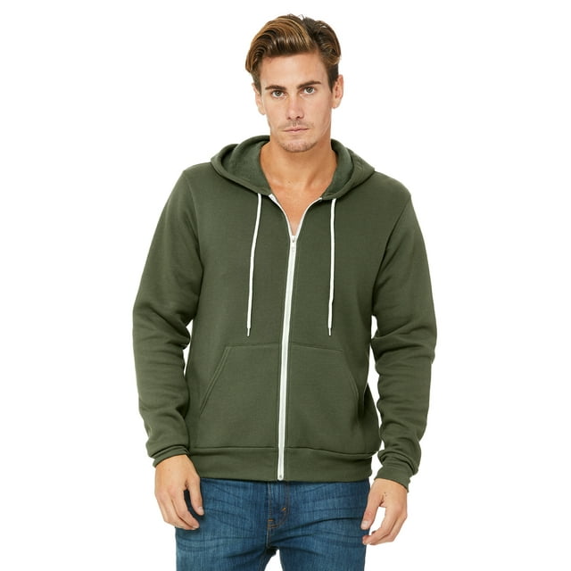 Bella + Canvas Unisex Sponge Fleece Full-Zip Hooded Sweatshirt
