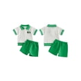 thumbnail image 2 of BemeyourBBs 2Pcs Toddler Baby Boy Golf Outfits Infant Boys Summer Clothes Lapel Neck Golf Themed Embroidery Short Sleeve Button Down Shirt Tops and Pockets Shorts Set, 2 of 8