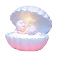 thumbnail image 2 of Lámpara de sirena de concha Lámparas de mesa Luz de noche LED para sala de Azul Zulema Luz de noche, 2 of 8